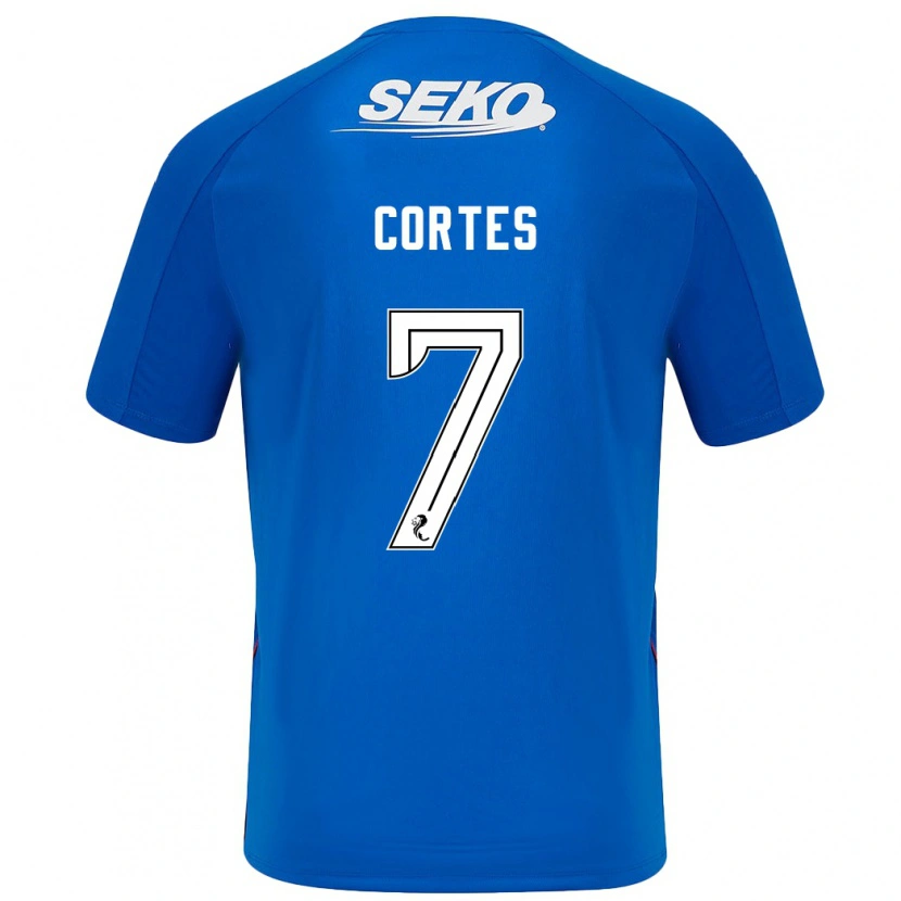 Danxen Hombre Camiseta Óscar Cortés #7 Azul Oscuro 1ª Equipación 2024/25 La Camisa