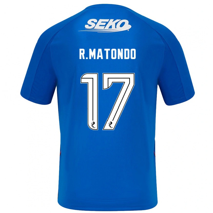 Danxen Hombre Camiseta Rabbi Matondo #17 Azul Oscuro 1ª Equipación 2024/25 La Camisa