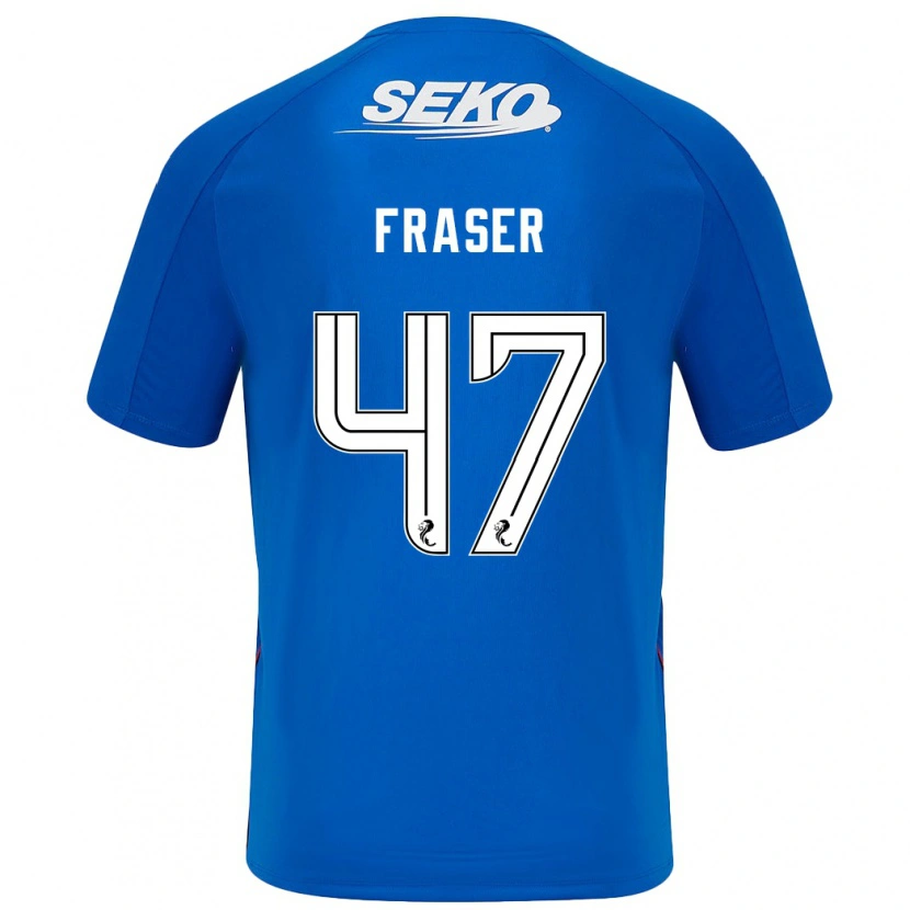 Danxen Hombre Camiseta Robbie Fraser #47 Azul Oscuro 1ª Equipación 2024/25 La Camisa