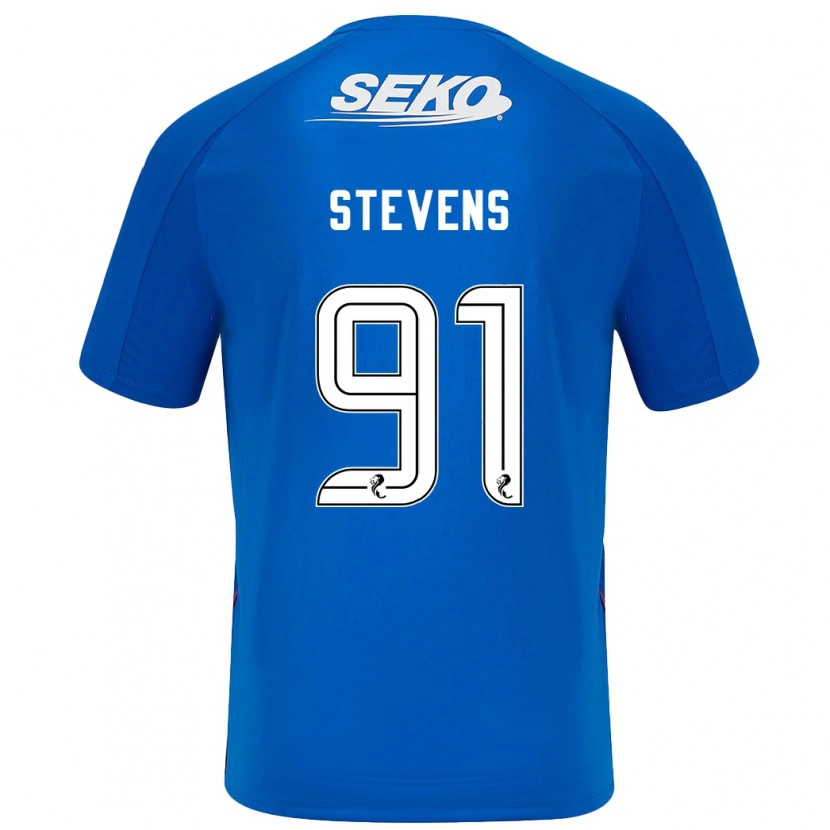 Danxen Hombre Camiseta Archie Stevens #91 Azul Oscuro 1ª Equipación 2024/25 La Camisa