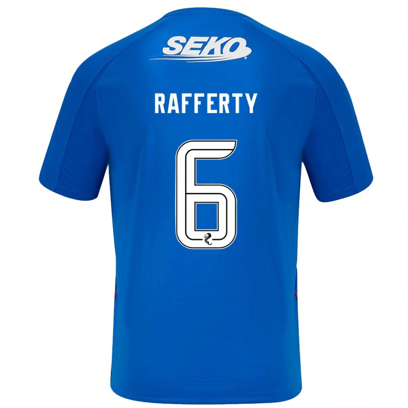 Danxen Hombre Camiseta Laura Rafferty #6 Azul Oscuro 1ª Equipación 2024/25 La Camisa