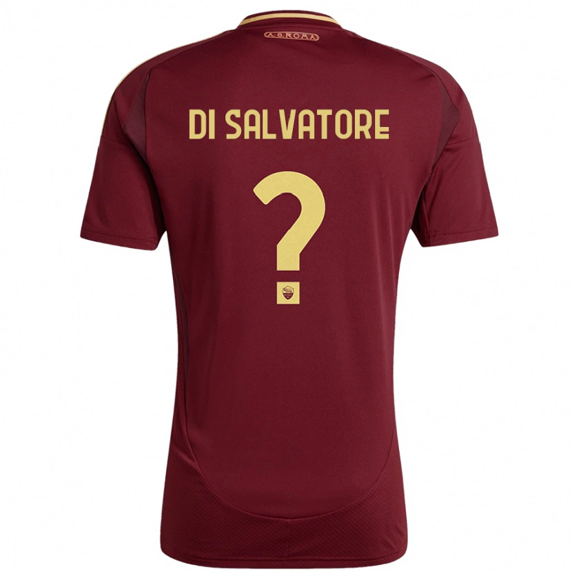 Danxen Hombre Camiseta Diego Di Salvatore #0 Rojo Marrón Dorado 1ª Equipación 2024/25 La Camisa