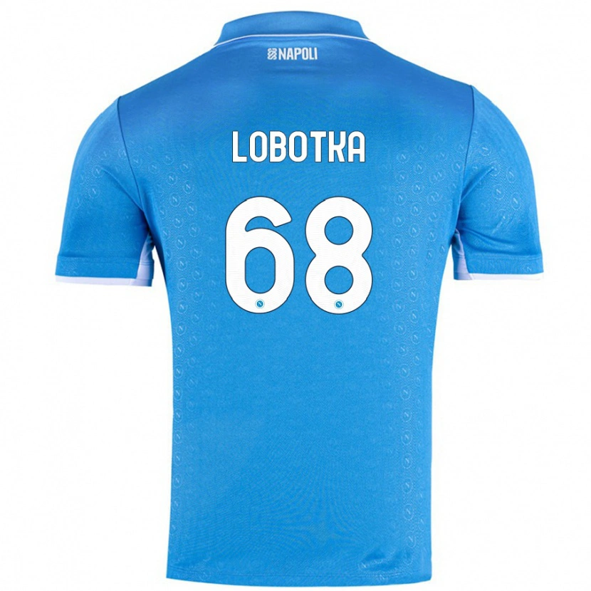 Danxen Hombre Camiseta Stanislav Lobotka #68 Azul Cielo 1ª Equipación 2024/25 La Camisa