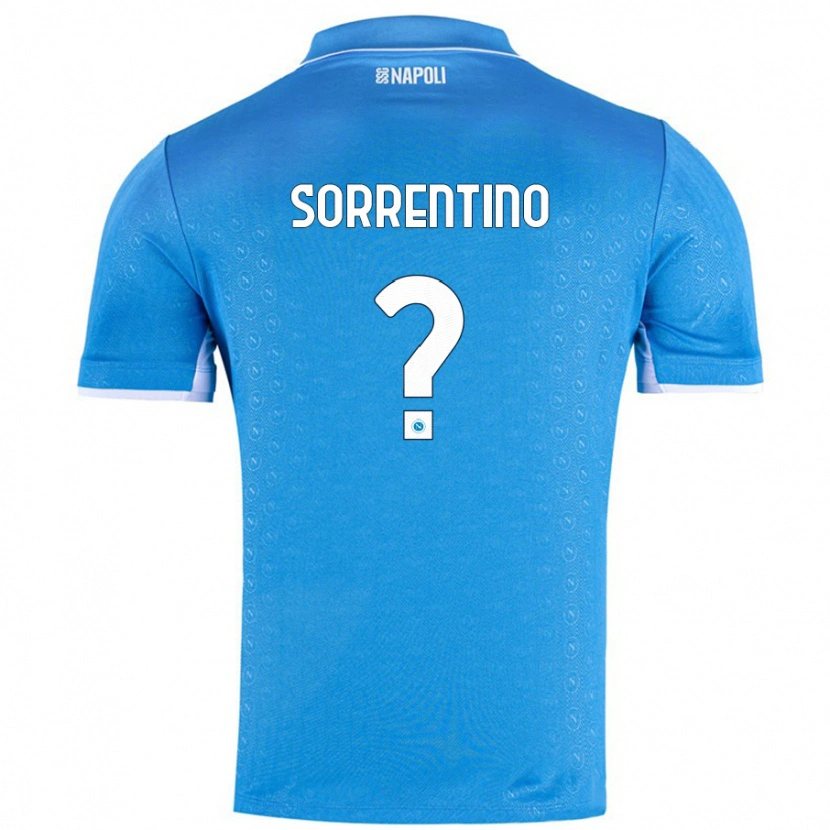 Danxen Hombre Camiseta Andrea Sorrentino #0 Azul Cielo 1ª Equipación 2024/25 La Camisa