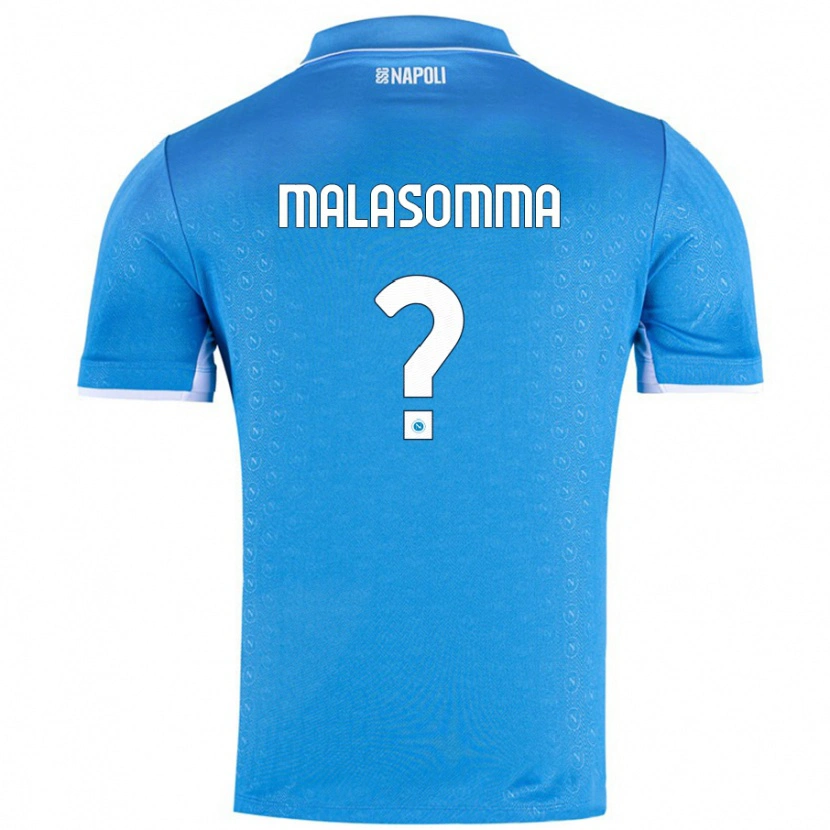 Danxen Hombre Camiseta Matteo Malasomma #0 Azul Cielo 1ª Equipación 2024/25 La Camisa