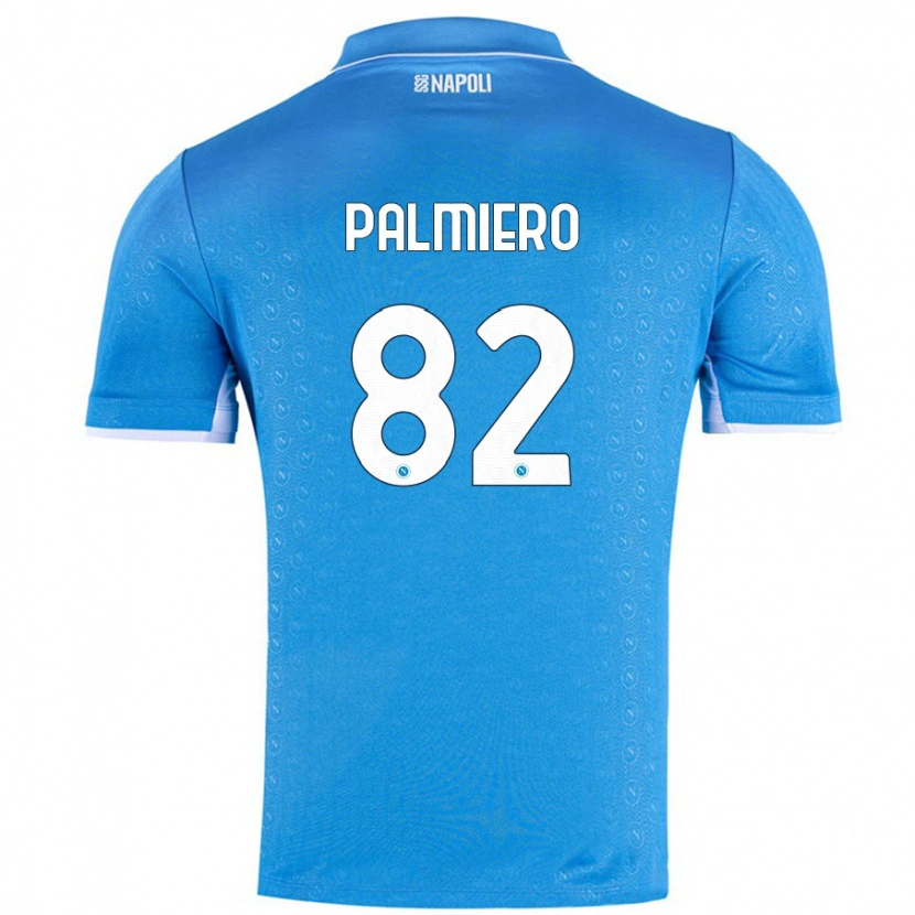 Danxen Hombre Camiseta Luca Palmiero #82 Azul Cielo 1ª Equipación 2024/25 La Camisa