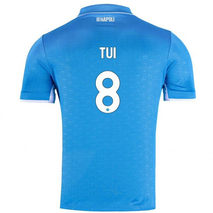 Danxen Hombre Camiseta Sara Tui #8 Azul Cielo 1ª Equipación 2024/25 La Camisa