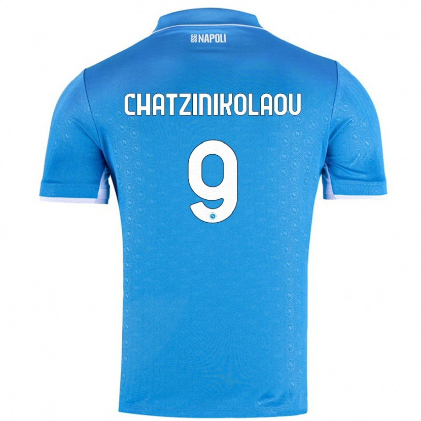 Danxen Hombre Camiseta Despoina Chatzinikolaou #9 Azul Cielo 1ª Equipación 2024/25 La Camisa