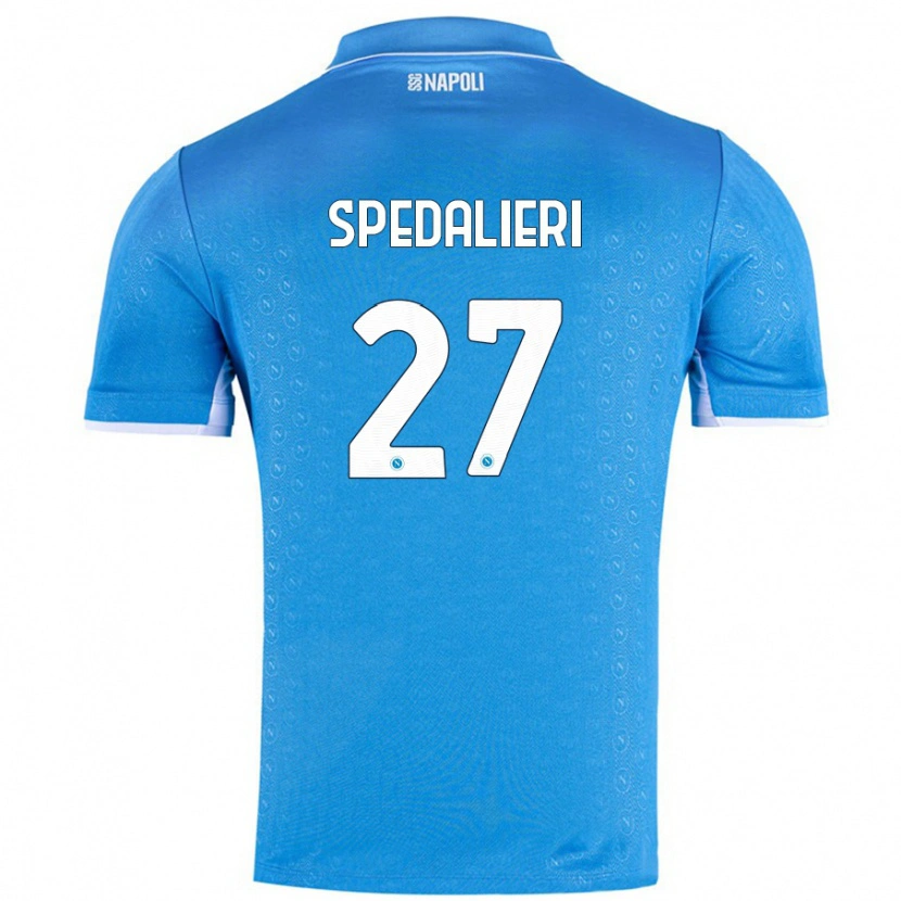 Danxen Hombre Camiseta Johnatan Andrea Spedalieri #27 Azul Cielo 1ª Equipación 2024/25 La Camisa