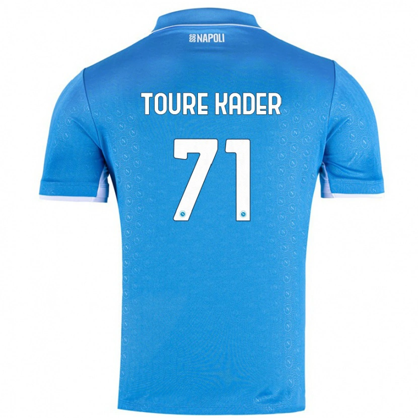 Danxen Hombre Camiseta Aziz Toure Kader #71 Azul Cielo 1ª Equipación 2024/25 La Camisa