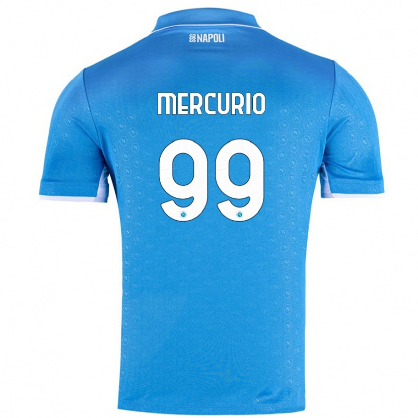 Danxen Hombre Camiseta Giovanni Mercurio #99 Azul Cielo 1ª Equipación 2024/25 La Camisa