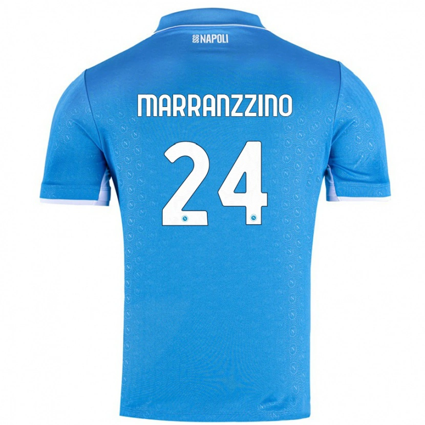 Danxen Hombre Camiseta Pasquale Marranzzino #24 Azul Cielo 1ª Equipación 2024/25 La Camisa