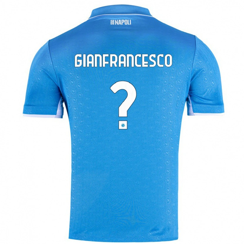 Danxen Hombre Camiseta Sergio Gianfrancesco #0 Azul Cielo 1ª Equipación 2024/25 La Camisa