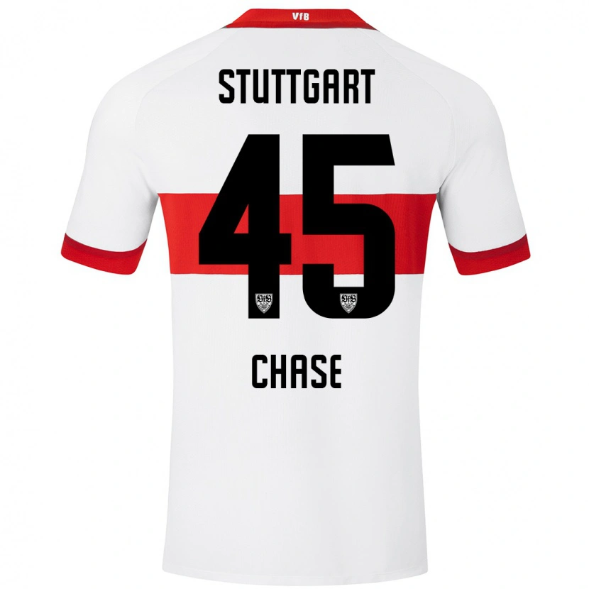 Danxen Hombre Camiseta Anrie Chase #45 Blanco Rojo 1ª Equipación 2024/25 La Camisa