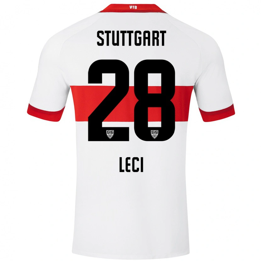 Danxen Hombre Camiseta Besarta Leci #28 Blanco Rojo 1ª Equipación 2024/25 La Camisa