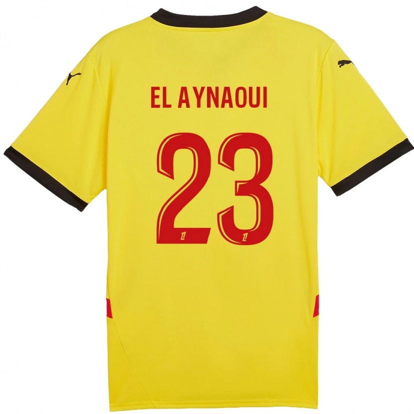 Danxen Hombre Camiseta Neil El Aynaoui #23 Amarillo Rojo 1ª Equipación 2024/25 La Camisa