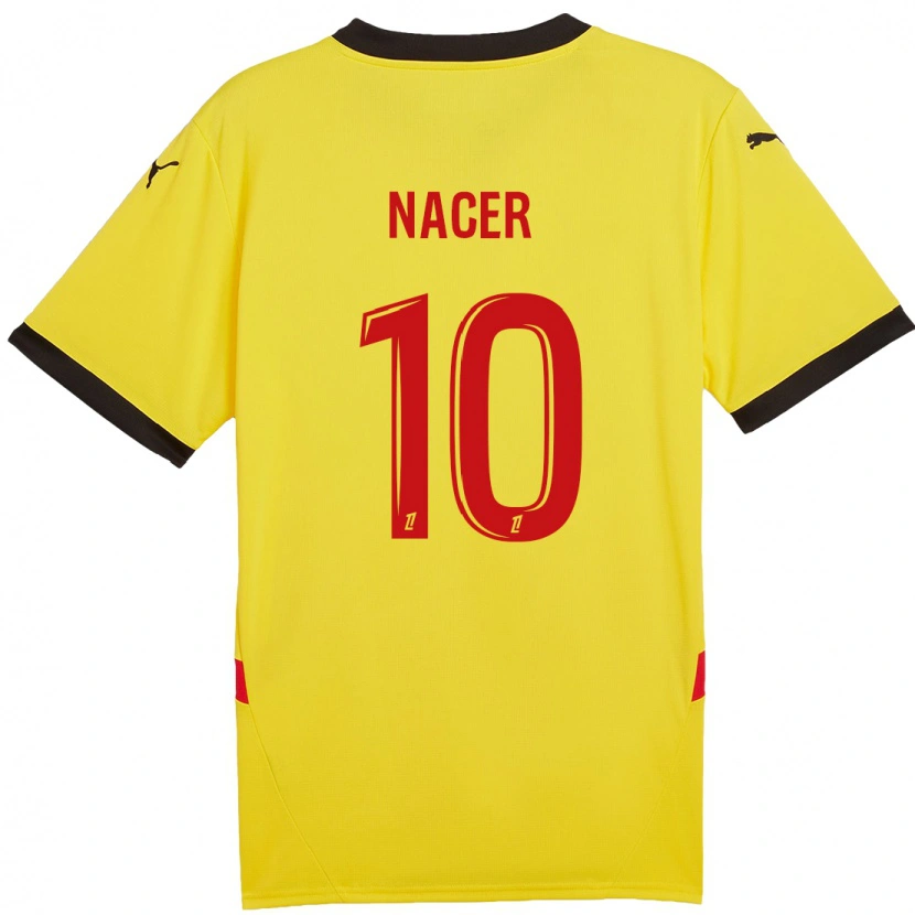 Danxen Hombre Camiseta Myriem Nacer #10 Amarillo Rojo 1ª Equipación 2024/25 La Camisa