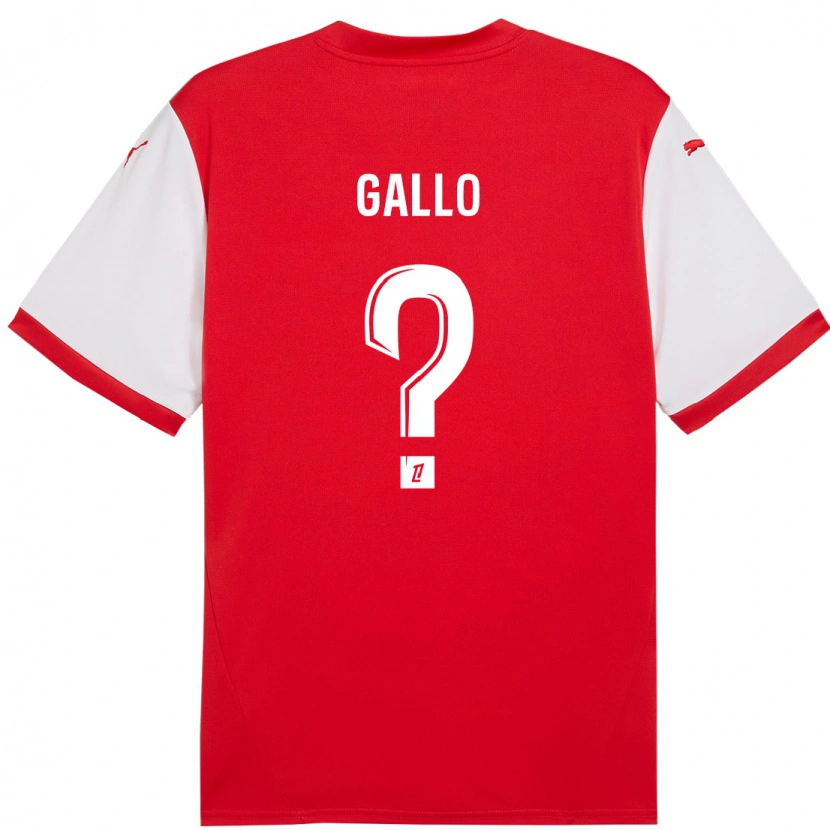 Danxen Hombre Camiseta Noan Gallo #0 Rojo Blanco 1ª Equipación 2024/25 La Camisa