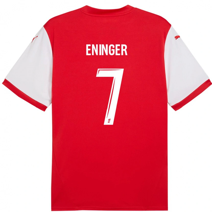 Danxen Hombre Camiseta Thelma Eninger #7 Rojo Blanco 1ª Equipación 2024/25 La Camisa