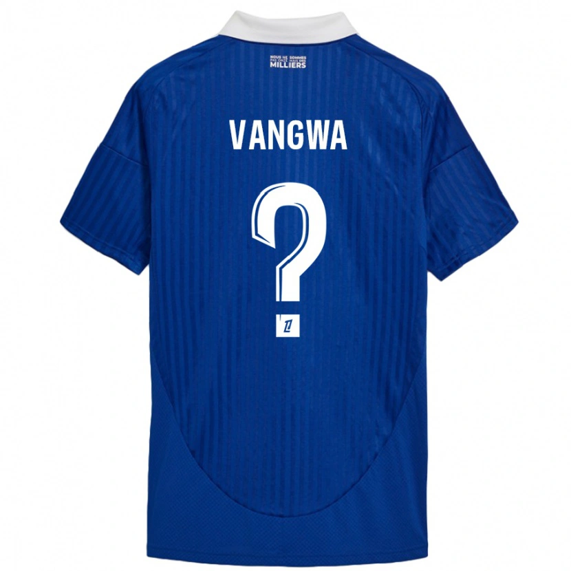 Danxen Hombre Camiseta Jilva Vangwa #0 Azul Blanco 1ª Equipación 2024/25 La Camisa