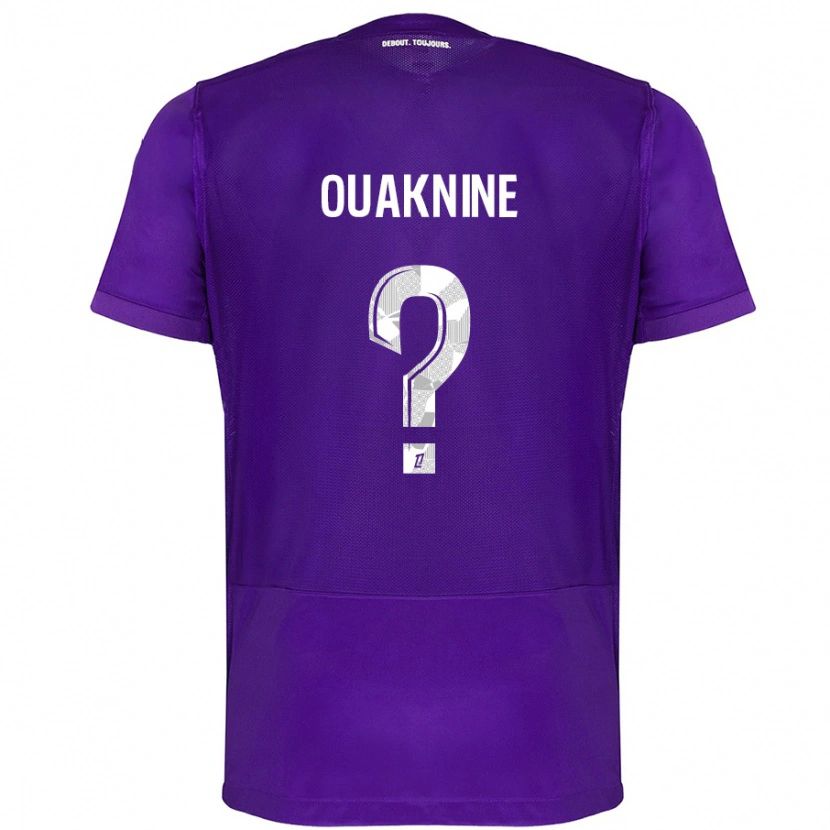 Danxen Hombre Camiseta Jules Ouaknine #0 Morado Blanco 1ª Equipación 2024/25 La Camisa