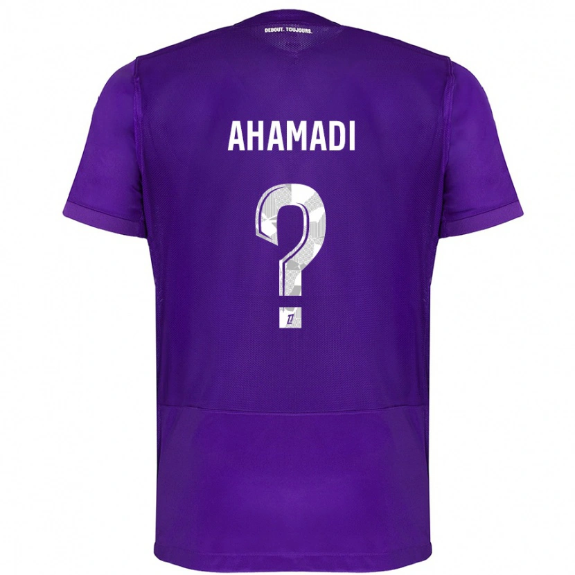 Danxen Hombre Camiseta Isaack Ahamadi #0 Morado Blanco 1ª Equipación 2024/25 La Camisa