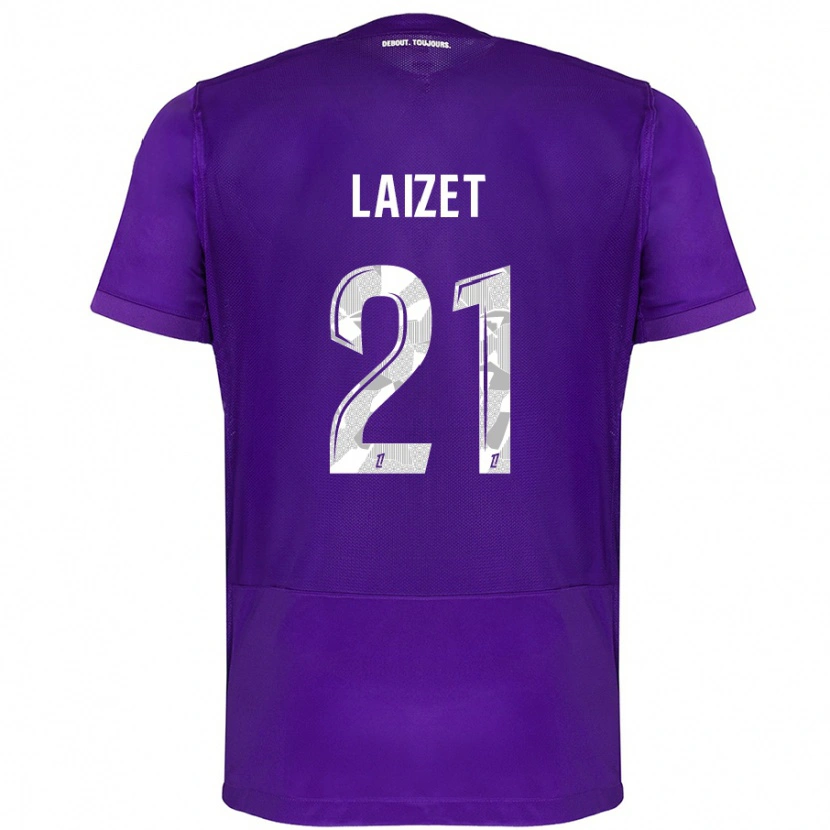 Danxen Hombre Camiseta Emma Laizet #21 Morado Blanco 1ª Equipación 2024/25 La Camisa