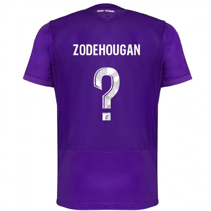 Danxen Hombre Camiseta Yanis Zodehougan #0 Morado Blanco 1ª Equipación 2024/25 La Camisa