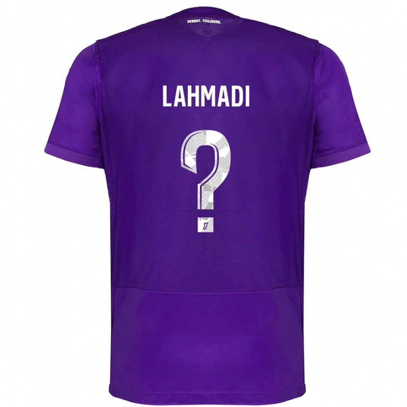 Danxen Hombre Camiseta Noah Lahmadi #0 Morado Blanco 1ª Equipación 2024/25 La Camisa