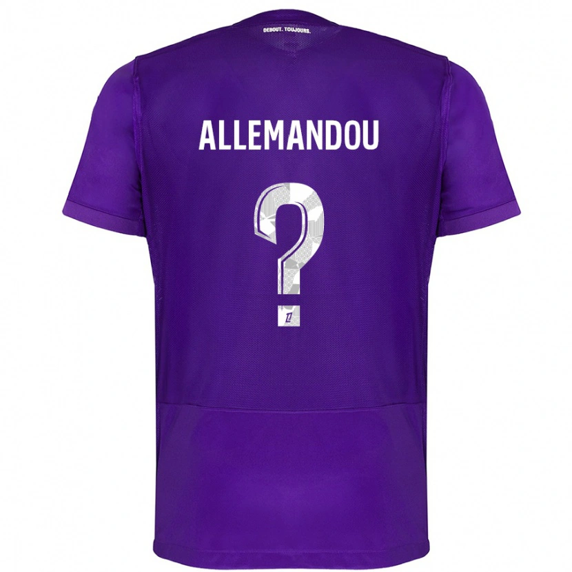 Danxen Hombre Camiseta Teddy Allemandou #0 Morado Blanco 1ª Equipación 2024/25 La Camisa