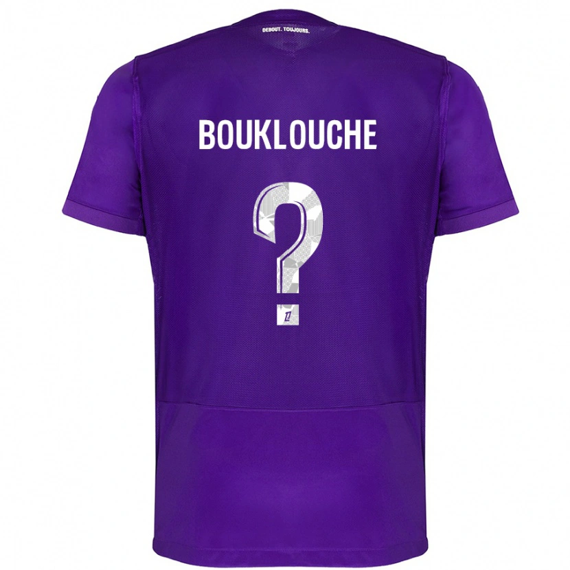 Danxen Hombre Camiseta Kelyan Bouklouche #0 Morado Blanco 1ª Equipación 2024/25 La Camisa