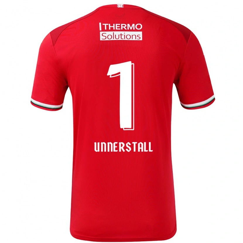 Danxen Hombre Camiseta Lars Unnerstall #1 Rojo Blanco 1ª Equipación 2024/25 La Camisa