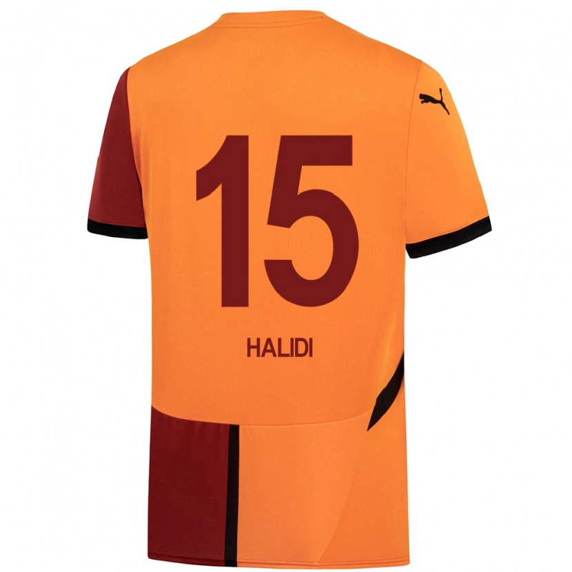 Danxen Hombre Camiseta İsa Halidi #15 Amarillo Rojo 1ª Equipación 2024/25 La Camisa