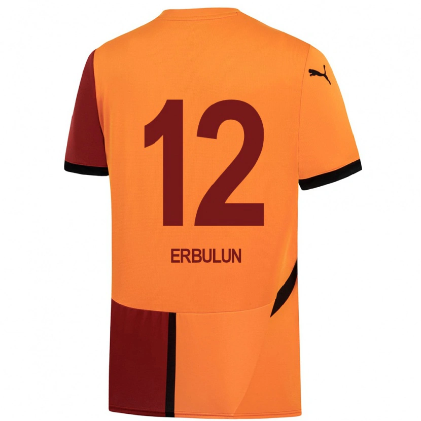 Danxen Hombre Camiseta Helin Erbulun #12 Amarillo Rojo 1ª Equipación 2024/25 La Camisa