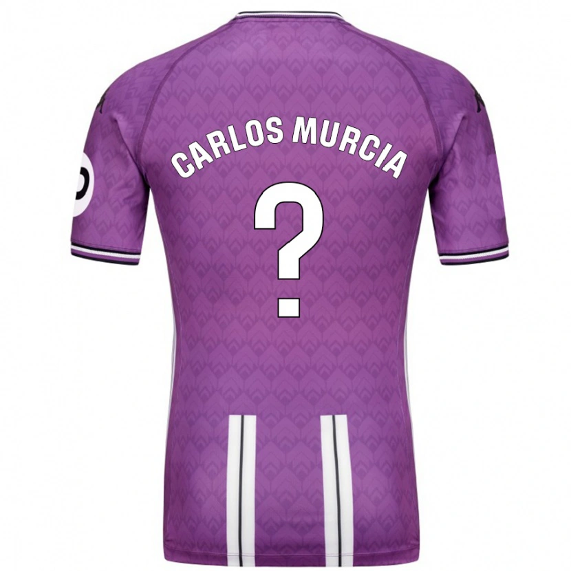 Danxen Hombre Camiseta Juan Carlos Murcia #0 Púrpura Blanco 1ª Equipación 2024/25 La Camisa