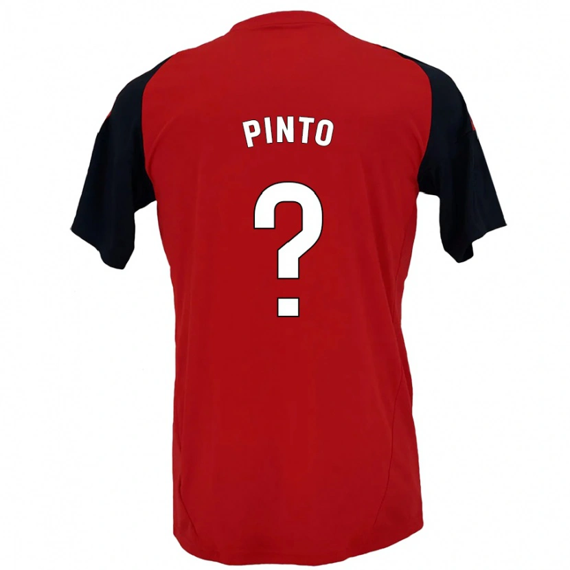 Danxen Hombre Camiseta Yidne Pinto #0 Rojo Negro 1ª Equipación 2024/25 La Camisa