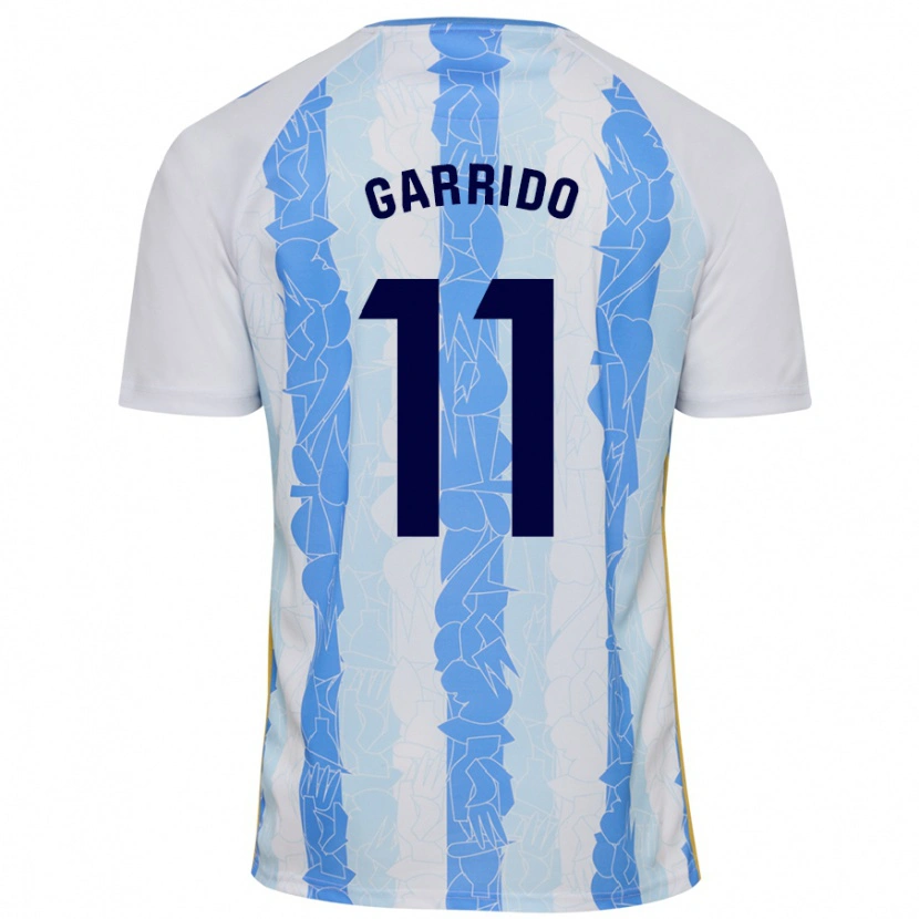 Danxen Hombre Camiseta Rafa Garrido #11 Blanco Azul 1ª Equipación 2024/25 La Camisa