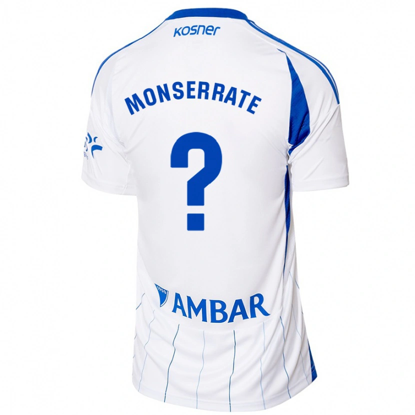 Danxen Hombre Camiseta Jano Monserrate #0 Rojo Blanco 1ª Equipación 2024/25 La Camisa