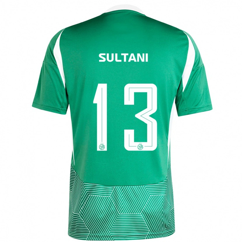 Danxen Hombre Camiseta Tomás Sultani #13 Verde Blanco 1ª Equipación 2024/25 La Camisa