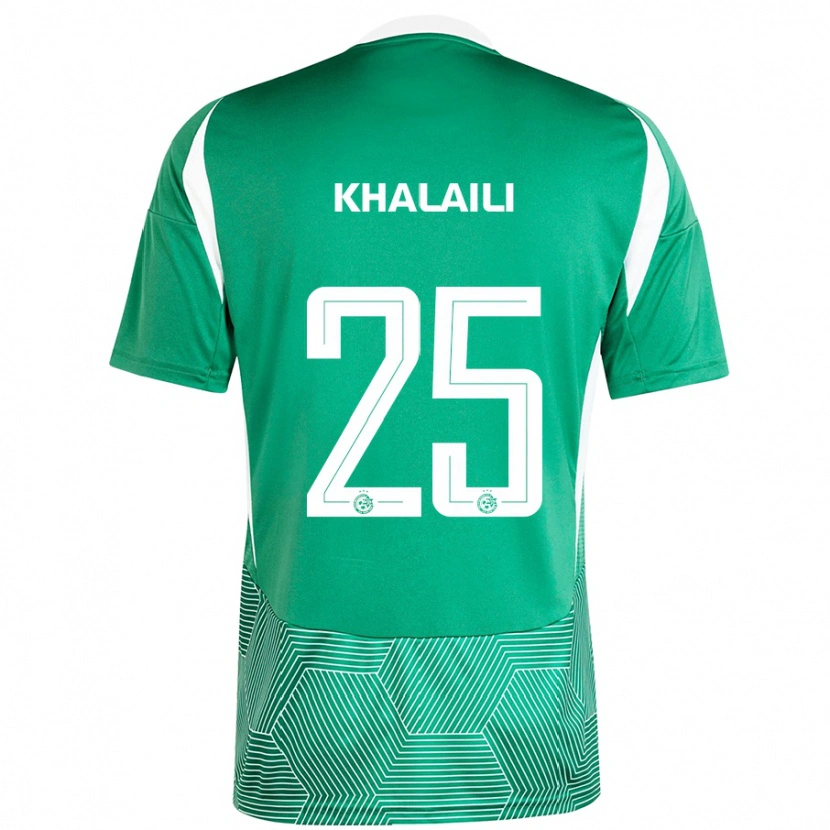 Danxen Hombre Camiseta Anan Khalaili #25 Verde Blanco 1ª Equipación 2024/25 La Camisa