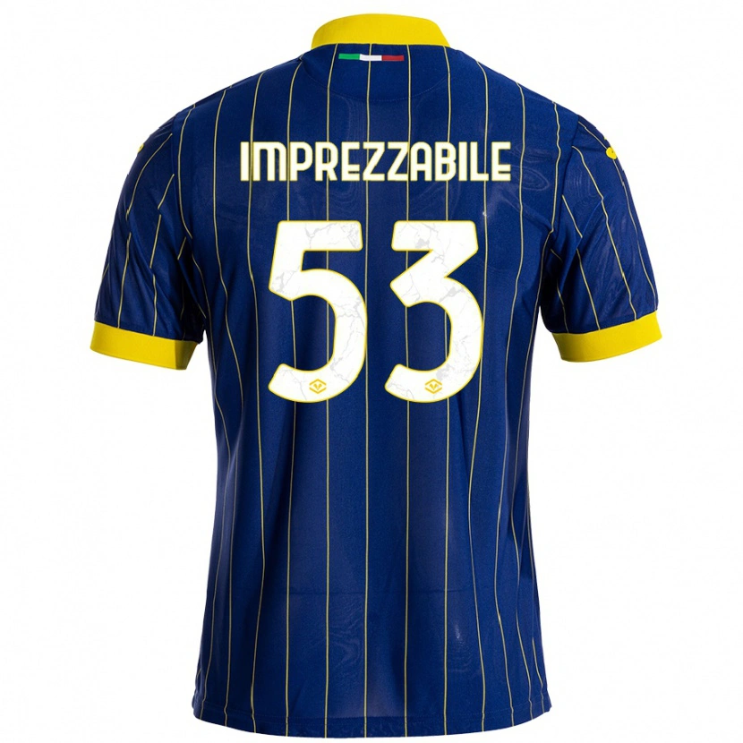 Danxen Hombre Camiseta Francesca Imprezzabile #53 Azul Amarillo 1ª Equipación 2024/25 La Camisa