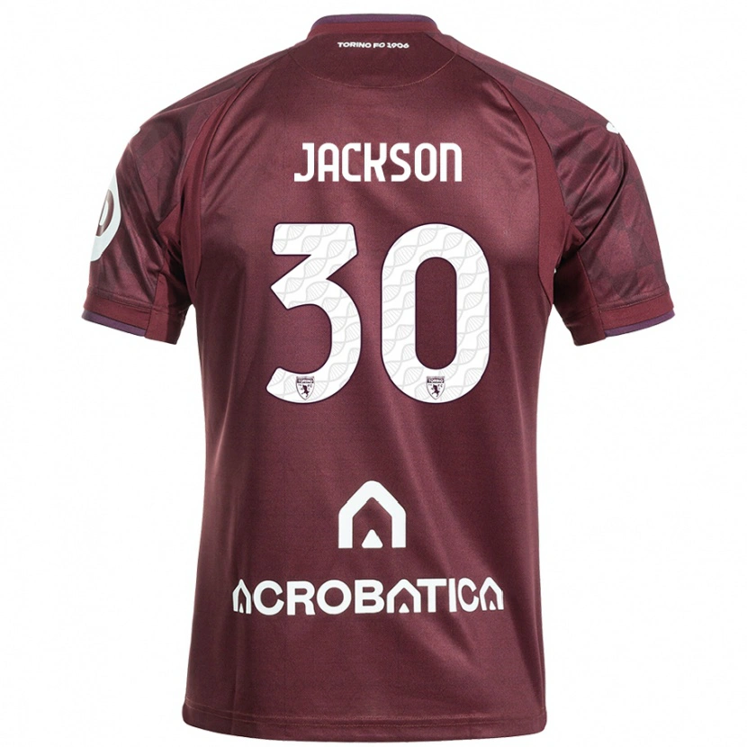 Danxen Hombre Camiseta Michael Jackson #30 Granate Blanco 1ª Equipación 2024/25 La Camisa