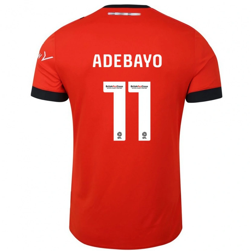 Danxen Hombre Camiseta Elijah Adebayo #11 Naranja Negro 1ª Equipación 2024/25 La Camisa