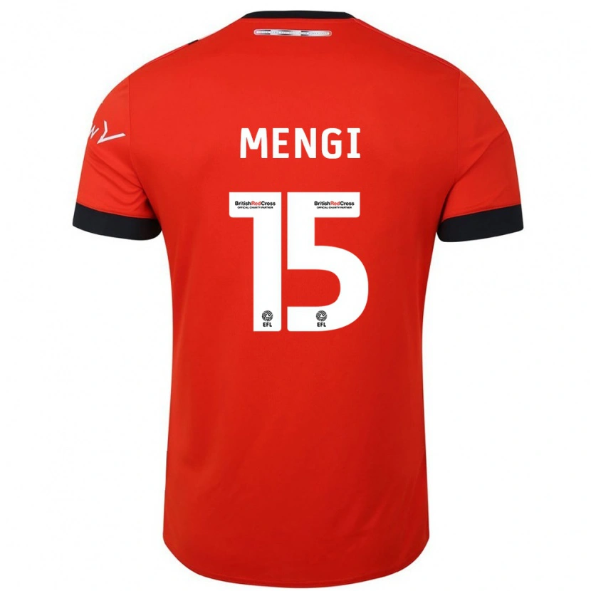 Danxen Hombre Camiseta Teden Mengi #15 Naranja Negro 1ª Equipación 2024/25 La Camisa