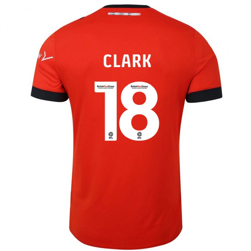 Danxen Hombre Camiseta Jordan Clark #18 Naranja Negro 1ª Equipación 2024/25 La Camisa