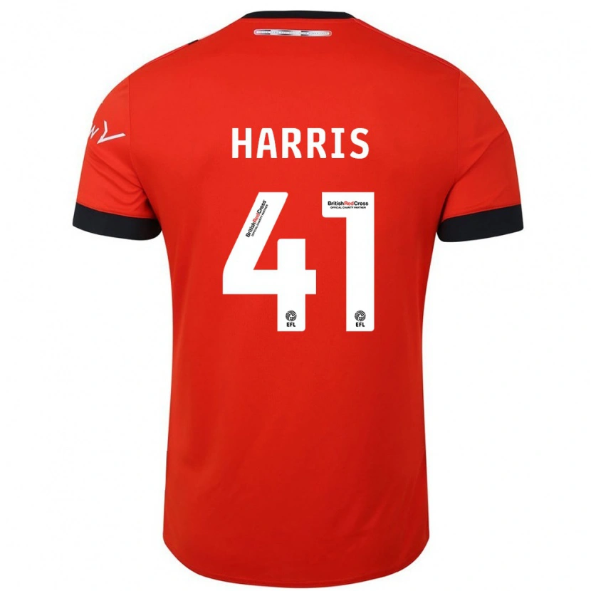 Danxen Hombre Camiseta Taylan Harris #41 Naranja Negro 1ª Equipación 2024/25 La Camisa