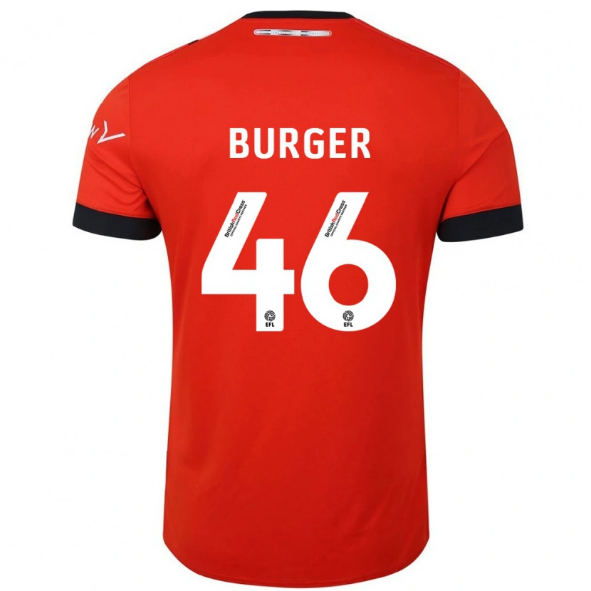 Danxen Hombre Camiseta Jake Burger #46 Naranja Negro 1ª Equipación 2024/25 La Camisa