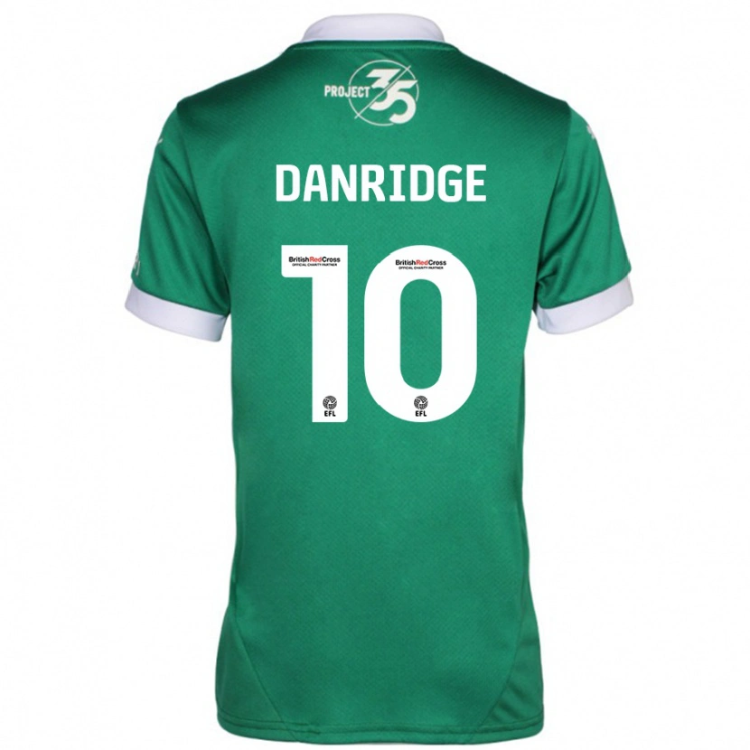 Danxen Hombre Camiseta Rebecca Danridge #10 Verde Blanco 1ª Equipación 2024/25 La Camisa