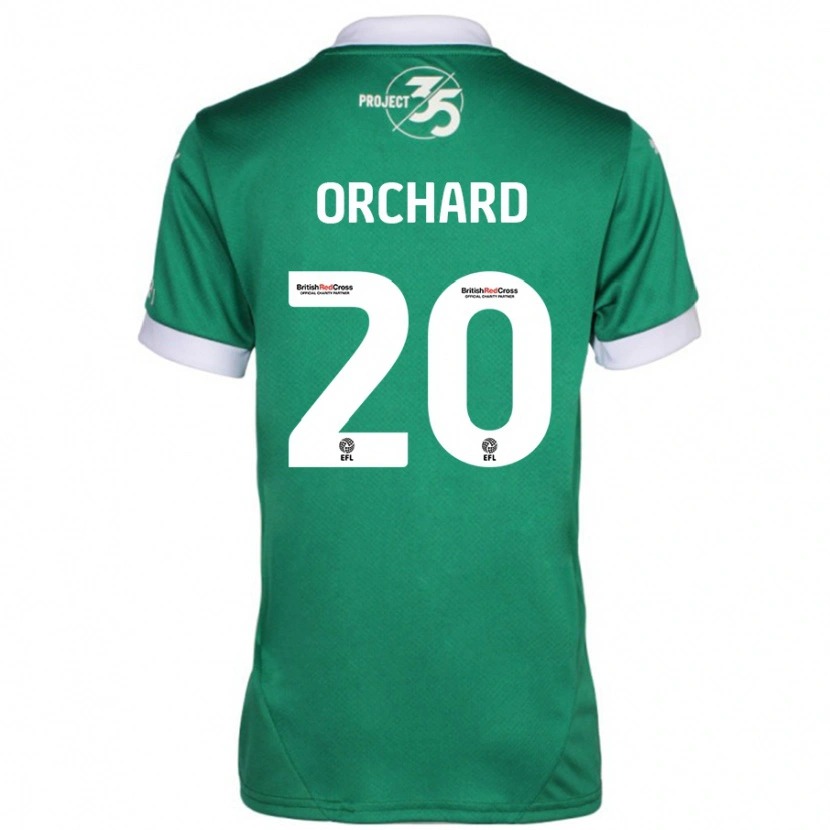 Danxen Hombre Camiseta Fern Orchard #20 Verde Blanco 1ª Equipación 2024/25 La Camisa