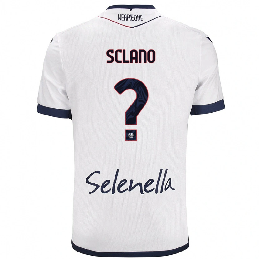 Danxen Hombre Camiseta Saymon Sclano #0 Blanco Azul Real 2ª Equipación 2024/25 La Camisa